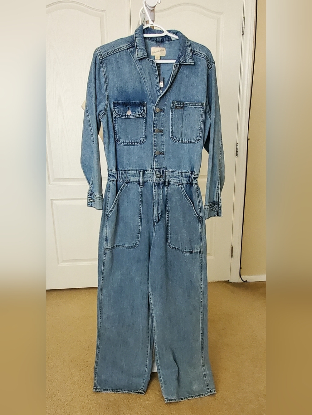 Denim Jumpsuit / Boiler Suit in Light Blue